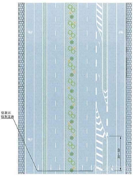 入口标线设置示例