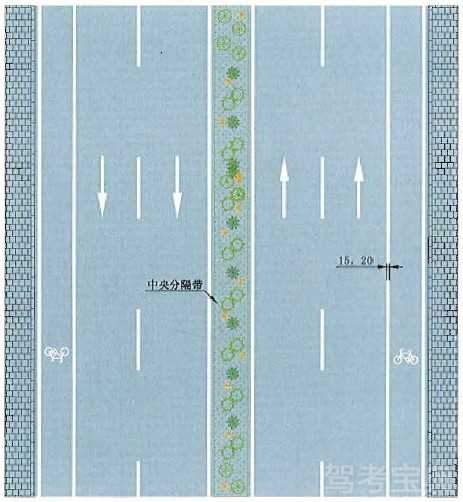 车行道边缘白色实线