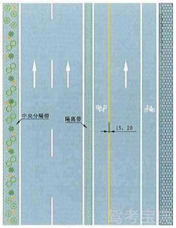 黄色单实线车行道边缘线